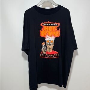Black Graphic T-Shirt with Bold Print